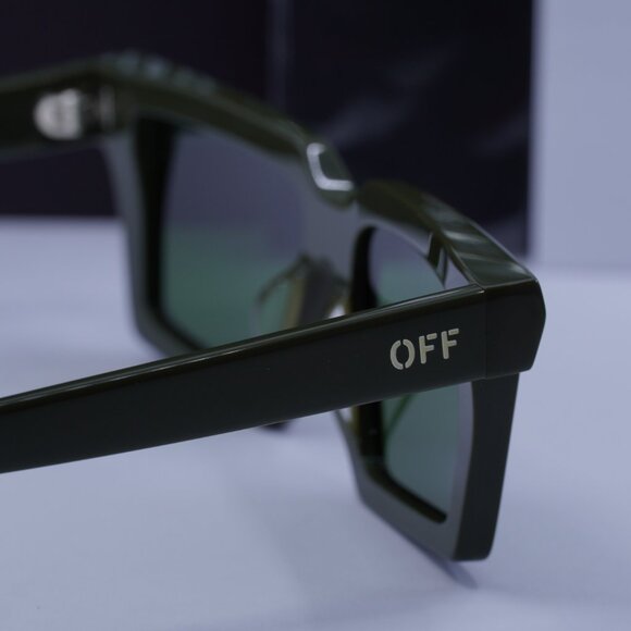 Off-White OERI142 WINDSOR 5655 Square Sunglasses – Military Green - Picture 9 of 10